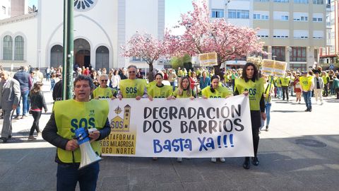 La manifestación recorrió la ciudad desde A Milagrosa hasta el centro