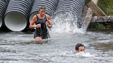 Pruebas de la Gladiator Race en la isla de las esculturas de Pontevedra