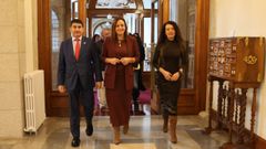 Pedro Blanco, Carmela L�pez y Olimpia L�pez