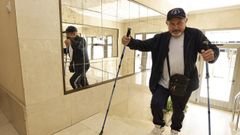 Pedro Mu�oz tiene una movilidad reducida