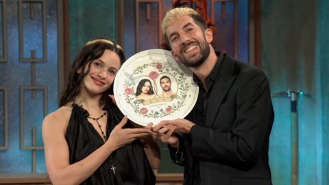 Rosala y David Broncano, en La revuelta