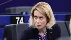 La alta representante de la UE para Asuntos Exteriores, Kaja Kallas, en la Euroc�mara, en Estrasburgo