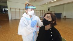 Cribado en el IES Parga Pondal de Carballo, que registra diez casos activos seg�n el �ltimo informe del Sergas