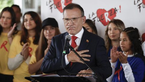 El exsenador Roy Barreras, durante un acto pol�tico en octubre del 2025