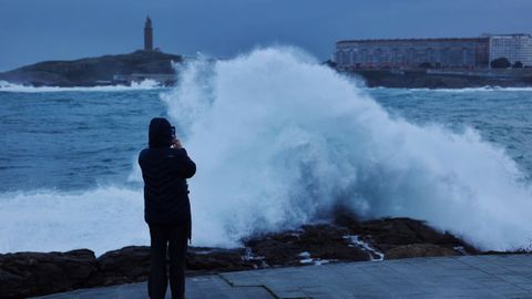 Temporal en el mar en A Coru�a