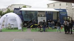 Autob�s itinerante de la empresa Clece que recorre Galicia para ofrecer 280 puestos de trabajo