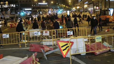 Protestas por las calles aleda�as a la Puerta del Sol de Madrid
