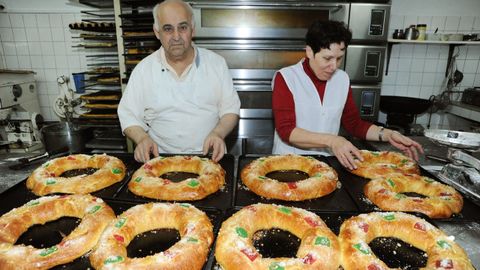 Imagen de archivo de los fundadores de La Candelaria, con roscones de reyes
