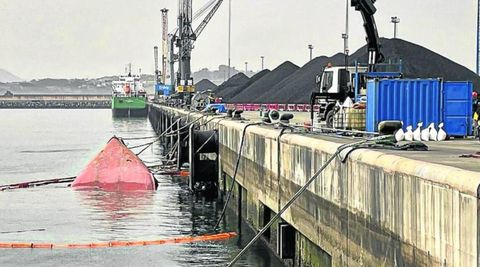 El Nehir, en el puerto de Gijón, donde se encuentra
