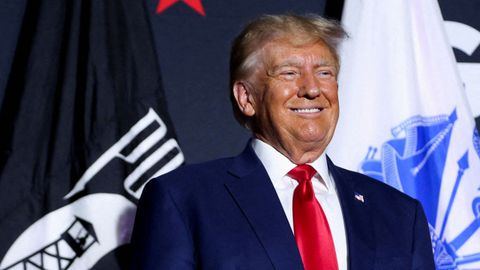 El expresidente de Estados Unidos, Donald Trump, en un mitin el pasado 8 de agosto