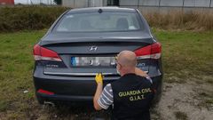 El turismo interceptado cerca de Mondo�edo ten�a instalado un sistema para eludir r�dares y controles