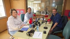 Sandra Vilela (PP), Iago Toba (PSOE) y Carlos Fernndez (BNG)