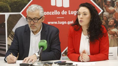 Miguel Fern�ndez y �ngeles Novo presentaron el programa de actividades del 8M en Lugo
