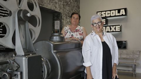 Fernanda Morgado (izquierda) e Isabel Capinha (derecha) de Erasmus en el CIFP Imaxe e Son de A Coru�a
