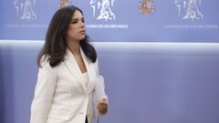 La diputada de Vox, Pepa Milln, este martes en el Congreso 