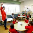 Imagen de un aula de Primaria en un colegio gallego.