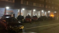 Los veh�culos da�ados estaban aparcados en bater�a