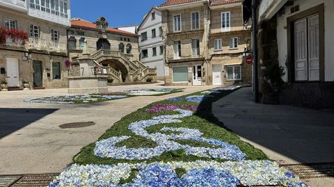 Alfombras florarles en Muros