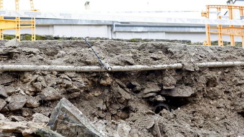 As� qued� expuesto el interior de la Muralla