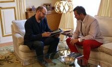Noriega y Mi�ones trataron sobre transporte, servicio de agua y bomberos, entre otros temas comunes. 