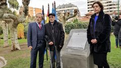Wenceslao L�pez; Vicente Garc�a, superviviente del campo de concentraci�n de Mauthausen y Cristina Pont�n