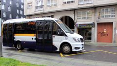 Imaxe de arquivo dun dos autobuses urbanos que realiza este traxecto