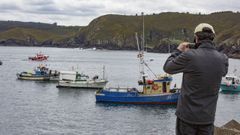 La flota de bajura de la Costa da Morte se volvi� a concentrar contra la normativa europea