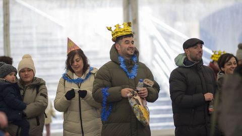Fiesta de fin de ao en la plaza de la Constitucin de Vlilalba, organizada por el Concello