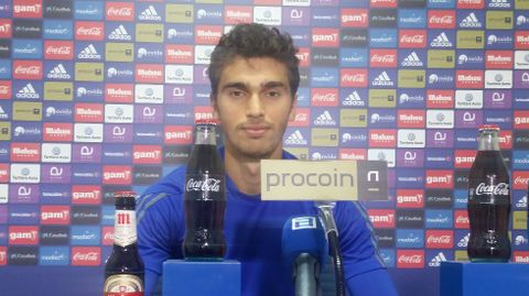 Lucas Torr� en la rueda de prensa de esta tarde
