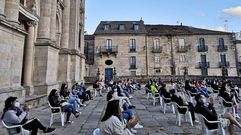 P�blico nunha actividade cultural organizada pola USC en Lugo