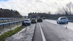 El accidente oblig&oacute; a cortar la circulaci&oacute;n en uno de los carriles
