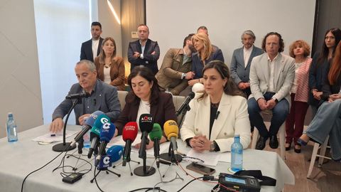 Los concejales del PP y la edila no adscrita Mar�a Reigosa anuncian la moci�n de censura en Lugo