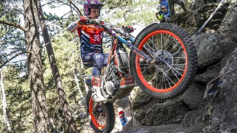 Marcelli durante el segundo d�a en el Gran Premio de Andorra de TrialGP