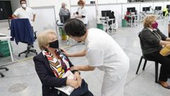 Vacunaci�n en el recinto ferial Ifevi de Vigo