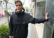 Pedro Delgado, ayer en Chantada, disfrutando de sus �ltimos d�as de vacaciones. 