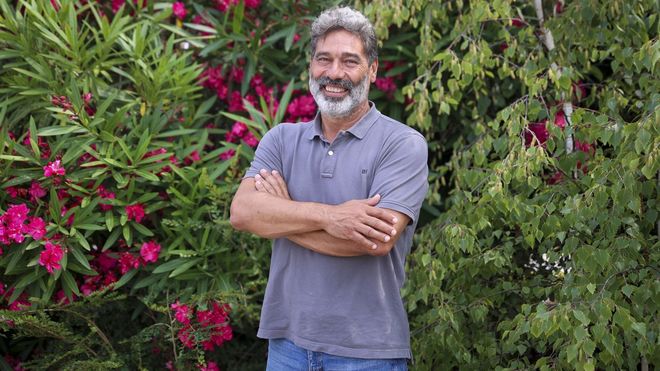 Willy Duarte, en su visita a la redacci�n central de La Voz de Galicia, en Sab�n.