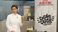 Ana Portals da su toque personal a un bacalao a la gallega en Coci�a Capital