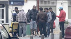 Inmediaciones de la comisar�a ferrolana, esta ma�ana