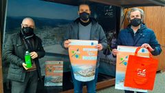 Linares, Cajoto y Paleo presentando la campa�a Impulsa Foz, en apoyo al comercio local