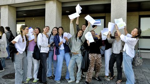 Examen de la ABAU en el campus de la UDC, en A Corua 