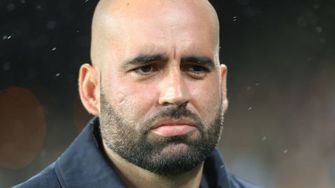 Claudio Girldez, durante el partido entre Celta y Barcelona de este domingo en Balados.