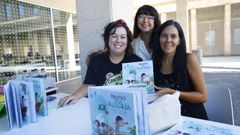 Presentaci�n del libro  Piratas da alegr�a , de la ourensana Rita Doallo (izquierda) junto a Leticia Jim�nez y Susana Rosique.