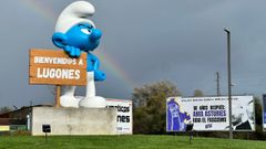 Valla en Lugones de Ama Asturies para conmemorar el 50 aniversario de la muerte de Franco