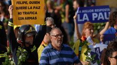 Pitos y abucheos al Rey y a Rajoy en la manifestaci�n