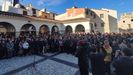 Minuto de silencio en Jeric� por la ni�a fallecida en un hospital tras no ser atendida por una peritonitis.
