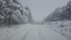 Nieve en abril en Galicia