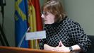 La consejera de Servicios y Derechos Sociales, Pilar Varela, en Comisión de la Junta General