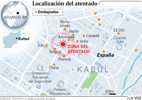 Localizaci�n del atentado