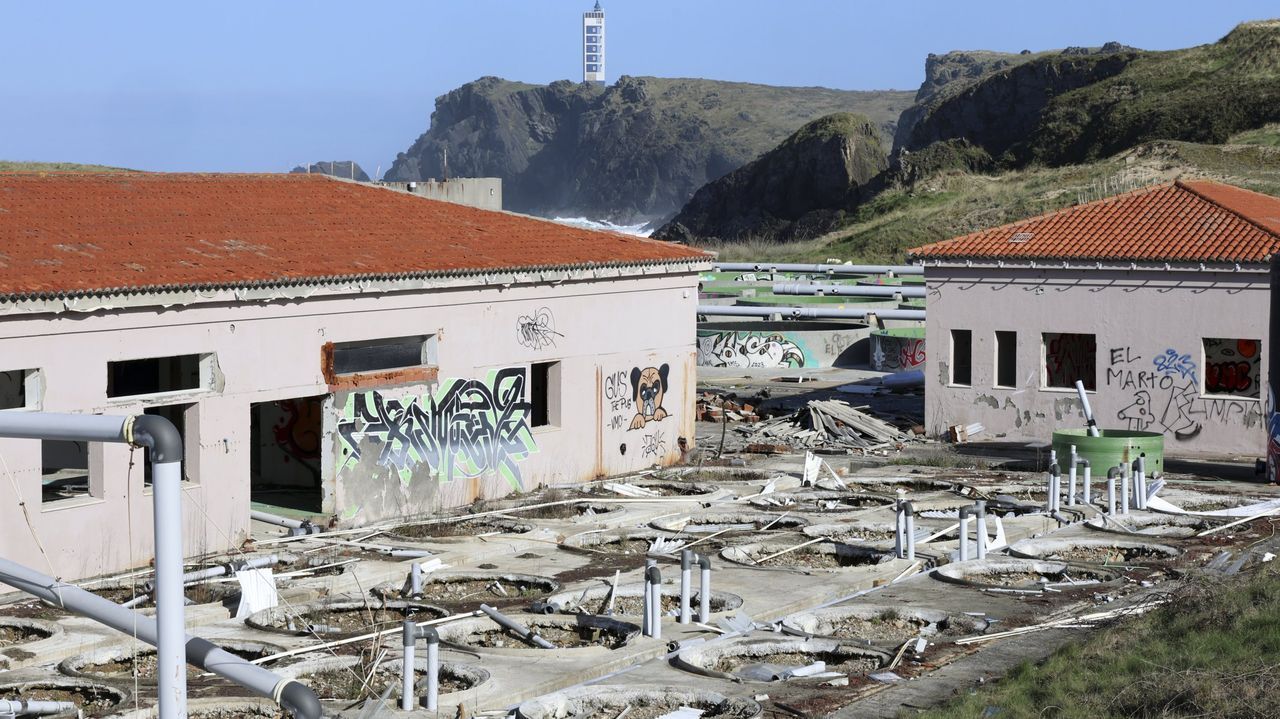 Avances hacia la regeneración de la piscifactoría de Meirás, cerrada desde hace seis años y en estado ruinoso