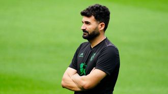 Fern&aacute;ndez Romo en su etapa en el Racing al que ascendi&oacute; a Segunda Divisi&oacute;n. 